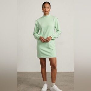 Nasty Gal Cuffed Shoulder Sweatshirt Dress